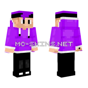 Purple Bhreezy Minecraft skin