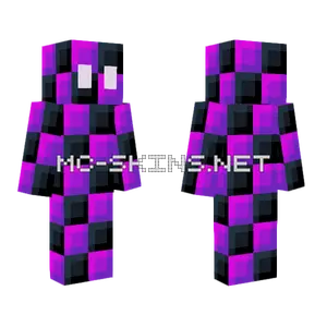 Purple Black Pattern Minecraft skin