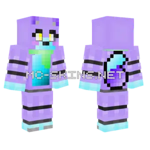 Purple Cat Reshade Minecraft skin