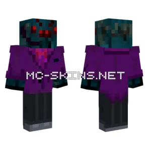 Purple Cave Spider Minecraft skin