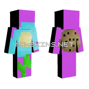 Purple Cookie Character