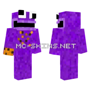 Purple Cookie Monster Minecraft skin