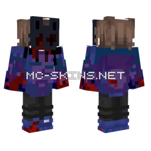 Purple Demon Girl Minecraft skin