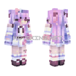 Purple Doll Outfit Minecraft skin