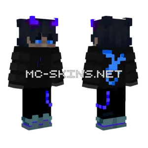 Purple Dragon Boy Minecraft skin