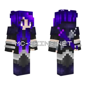 Purple End Warrior Minecraft skin