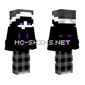 Purple Eyed Figure Minecraft skin
