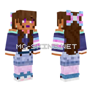 Purple Eyed Girl Minecraft skin