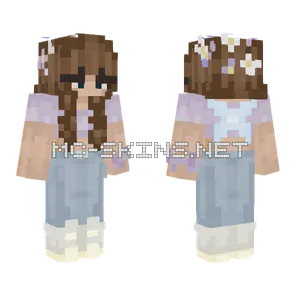 Purple Fairy Girl Minecraft skin