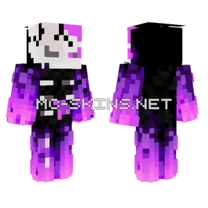 Purple Fire Yorker Minecraft skin