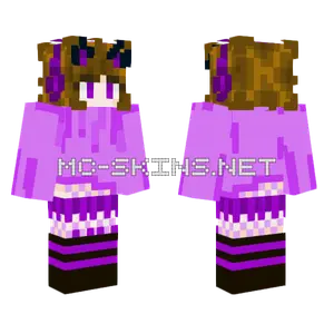 Purple Fishnet Outfit