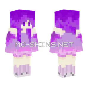Purple Flowing Hair