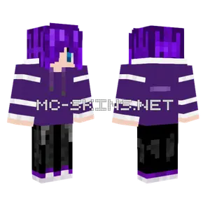 Purple Fox Skin Minecraft skin