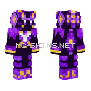 Purple Freak Cat Minecraft skin