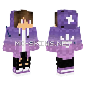 Purple Galaxy Outfit Minecraft skin