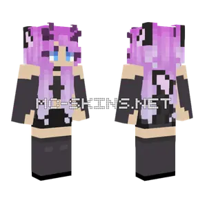 Purple Girl Minecraft skin