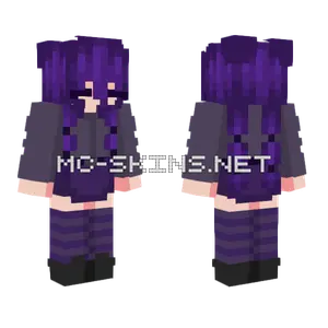Purple Girl Minecraft skin