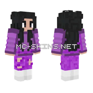 Purple Girl Minecraft skin
