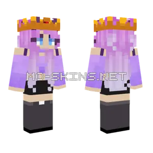 Purple Girl Minecraft skin