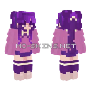 Purple Girl Minecraft skin