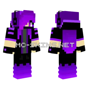 Purple Girl Minecraft skin