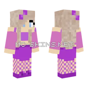 Purple Girl Minecraft skin
