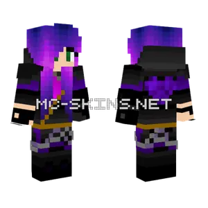 Purple Girl Minecraft skin