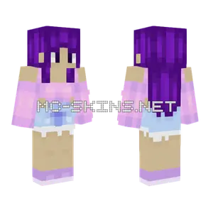 Purple Girl Skin Minecraft skin