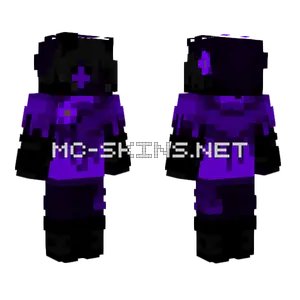 Purple Glitch Monster Minecraft skin