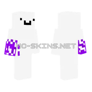 Purple Glitch Monster Minecraft skin