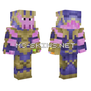 Purple Gold Armor Minecraft skin