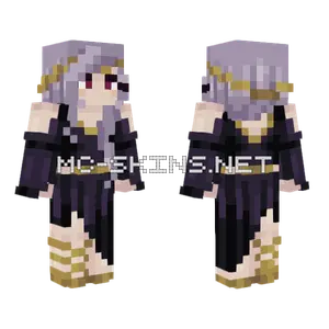 Purple Gold Mage Minecraft skin