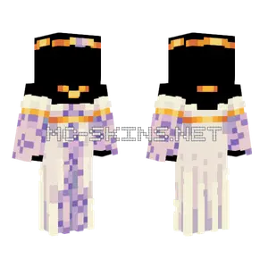 Purple Gown Grown Base Minecraft skin