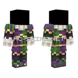 Purple Green Outfit Minecraft skin