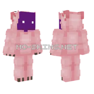Purple Guy Pig Minecraft skin