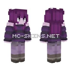 Purple Hair Character