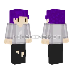Purple Haired Boy