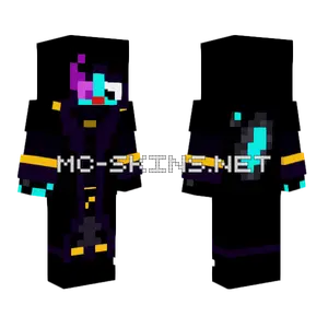 Purple Haired Mage Minecraft skin