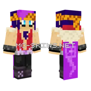 Purple Haired Rocker Girl