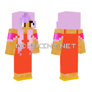 Purple Hat Girl Minecraft skin