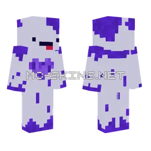 Purple Heart Skin Cape Minecraft skin