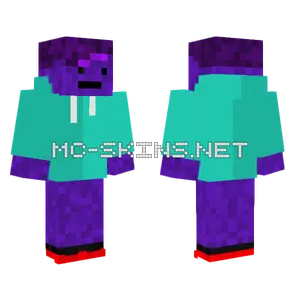 Purple Hockey Mask Minecraft skin
