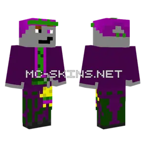 Purple Hooded Figure