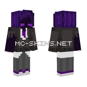 Purple Hooded Figure