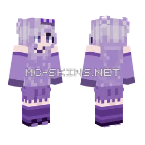 Purple Hooded Figure