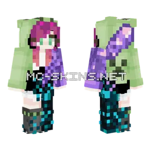 Purple Hooded Figure