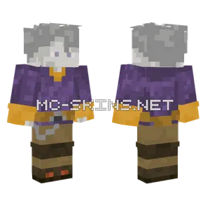 Purple Hooded Figure