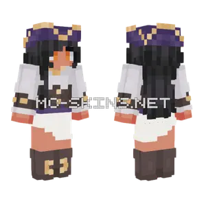 Purple Hooded Figure Minecraft skin