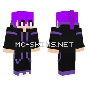 Purple Hooded Figure
