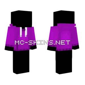 Purple Hoodie Template Minecraft skin